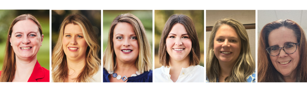 Left to right: Jamie Arnold, Emily Bond, Melissa Weaver, Agata Wlodarczyk, Erika Bettinger, and Lori Phillips